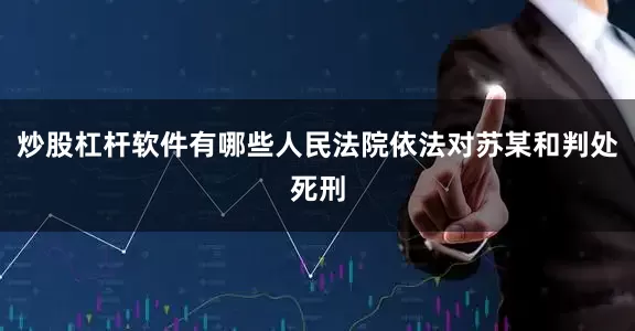 炒股杠杆软件有哪些人民法院依法对苏某和判处死刑