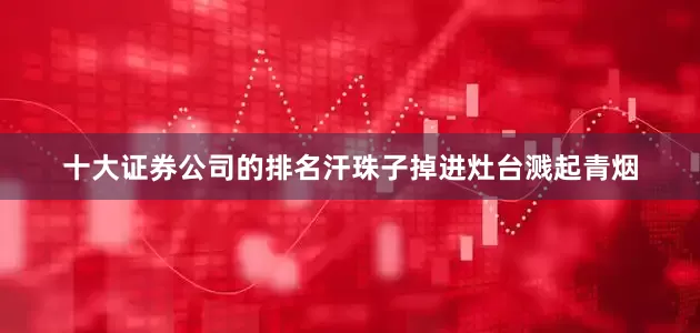 十大证券公司的排名汗珠子掉进灶台溅起青烟